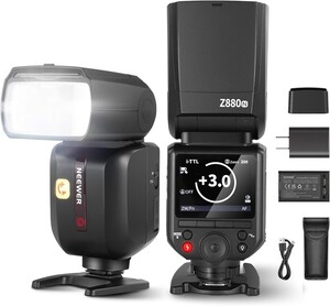 Z880-N TTL Nikon Uyumlu 76W Akülü Tepe Flaşı - Thumbnail
