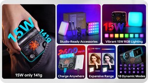 Zhiyun CINEPEER CM15 RGB Mini Led - Thumbnail