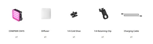 Zhiyun CINEPEER CM15 RGB Mini Led