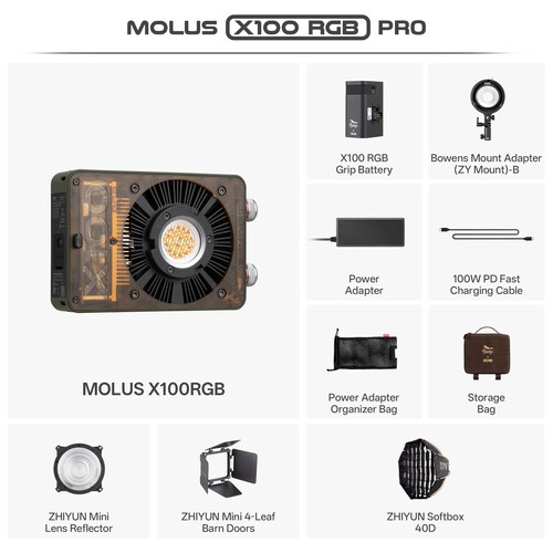Zhiyun MOLUS X100 RGB Pro Pocket Light