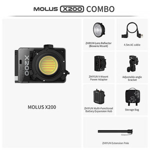 Zhiyun - Zhiyun Molus X200 Bi-Color Combo COB LED Işık (1)